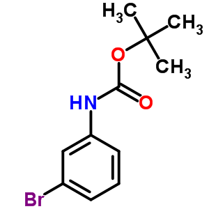 N-Boc-3-溴苯胺分子式结构图