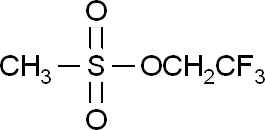 2,2,2-三氟乙基甲磺酸酯分子式结构图