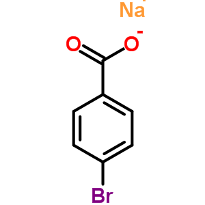 4-溴苯甲酸钠分子式结构图