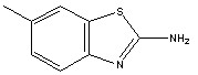 2-氨基-6-甲基苯并噻唑分子式结构图