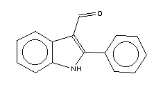 2-苯基吲哚-3-甲醛分子式结构图