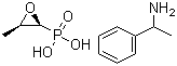 磷霉素 (R)-1-苯乙胺盐分子式结构图