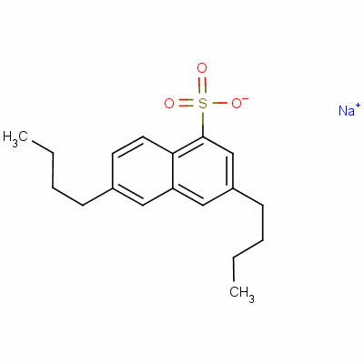 二丁基萘磺酸钠分子式结构图