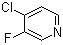 3-氟-4-氯吡啶分子式结构图