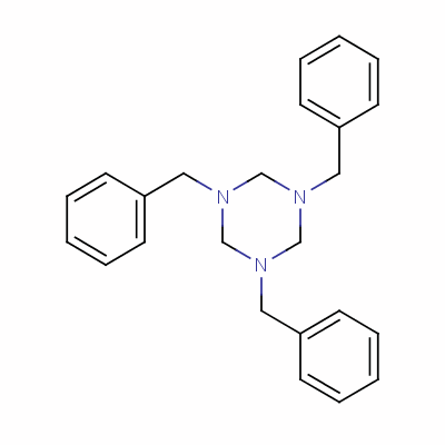 1,3,5-三苄基六氢-1,3,5-三嗪分子式结构图