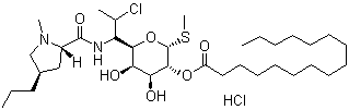 棕榈氯林可霉素盐酸盐分子式结构图