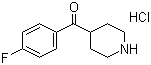 4-(4-氟苯甲酰基)哌啶盐酸盐分子式结构图