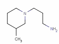 1-(3-氨丙基)-2-甲基哌啶分子式结构图