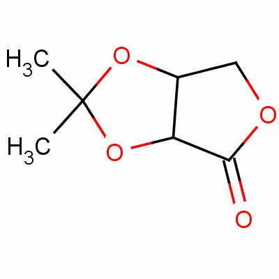 2,3-O-异亚丙基-D-赤酮酸内酯分子式结构图