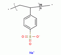 聚(苯乙烯硫磺酸)钠盐分子式结构图