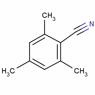 2,4,6-三甲基苯甲腈分子式结构图