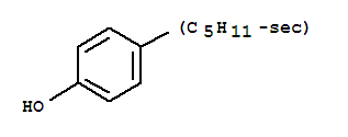 4-仲戊基酚分子式结构图