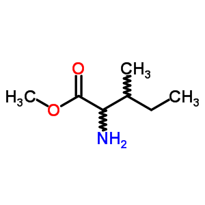 L-异亮氨酸甲酯分子式结构图