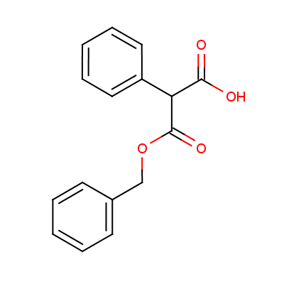 苯基丙二酸单苄酯分子式结构图