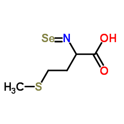 DL-硒代蛋氨酸分子式结构图