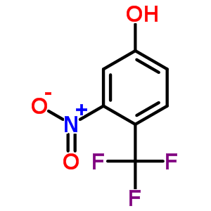 3-硝基-4-三氟甲基苯酚分子式结构图