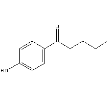 对羟基苯戊酮分子式结构图