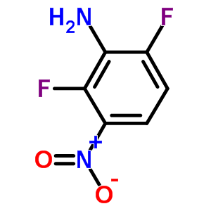 2,6-二氟-3-硝基苯胺分子式结构图