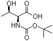 Boc-L-苏氨酸分子式结构图