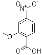 2-甲氧基-4-硝基苯甲酸分子式结构图