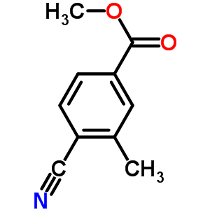 4-氰基-3-甲基苯甲酸甲酯分子式结构图