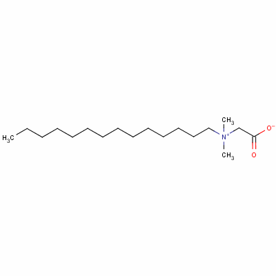 十四烷基二甲基甜菜碱分子式结构图