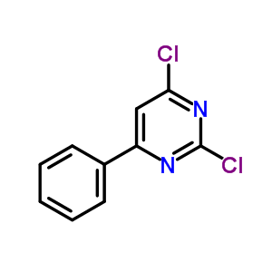 2,4-二氯-6-苯基嘧啶分子式结构图