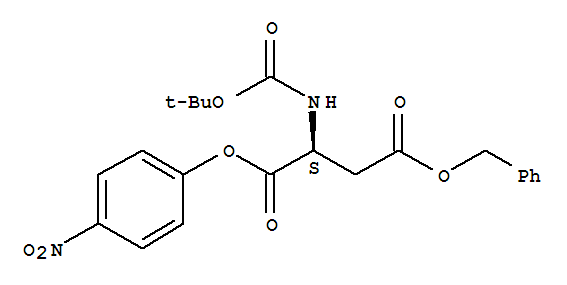 Boc-Asp(OBzl)-ONp分子式结构图