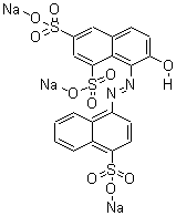 食用胭脂红分子式结构图