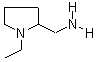 1-乙基-2-氨甲基四氢吡咯分子式结构图