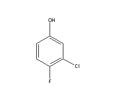 3-氯-4-氟苯酚分子式结构图