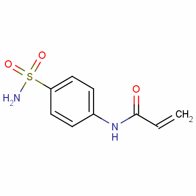 N-[(4-磺胺嘧啶)苯基]丙烯酰胺分子式结构图