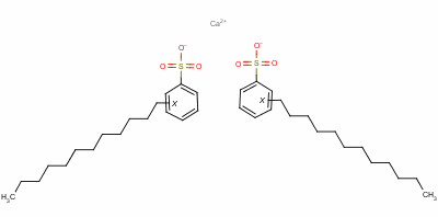 十二烷基苯磺酸钙分子式结构图