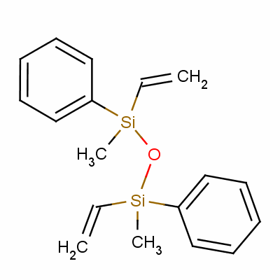 1,3-二乙烯基-1,3-二甲基-1,3-二苯基二硅氧烷分子式结构图