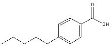 4-正戊基苯甲酸分子式结构图