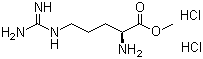 L-精氨酸甲酯二盐酸盐分子式结构图