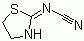 2-氰基亚胺基-1,3-噻唑烷分子式结构图