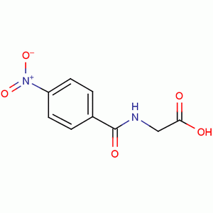 4-硝基马尿酸分子式结构图