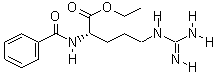 N-α-苄基-L-精氨酸乙酯盐酸盐分子式结构图