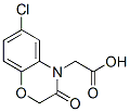 6-氯-2,3-二氢-1,4-苯并噁嗪-3-酮-4-乙酸分子式结构图