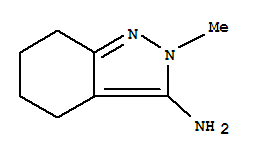 4,5,6,7-四氢-2-甲基-2H-吲唑-3-胺分子式结构图