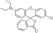 2'-氯-6'-(二乙氨基)荧烷分子式结构图