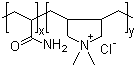 二甲基二丙烯基氯化铵-丙烯酰胺共聚物分子式结构图