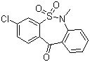 3-氯-6-甲基二苯并[c,f][1,2]硫氮杂卓-11(6H)-酮 5,5-二氧化物分子式结构图