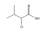 (S)-2-氯-3-甲基丁酸分子式结构图