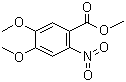 4,5-二甲氧基-2-硝基苯甲酸甲酯分子式结构图