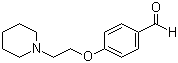 4-(2-哌啶-1-乙氧基)苯甲醛分子式结构图