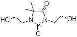 1,3-二羟乙基-5,5-二甲基海因分子式结构图