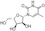 L-胸苷分子式结构图