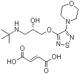 (S)-马来酸噻吗洛尔分子式结构图